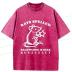 Kyoto-Lion Funny Rats Washed T-Shirt