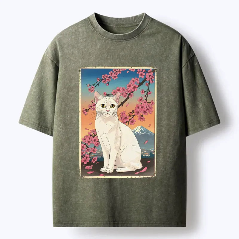 kyoto lion cat t-shirt gift for her