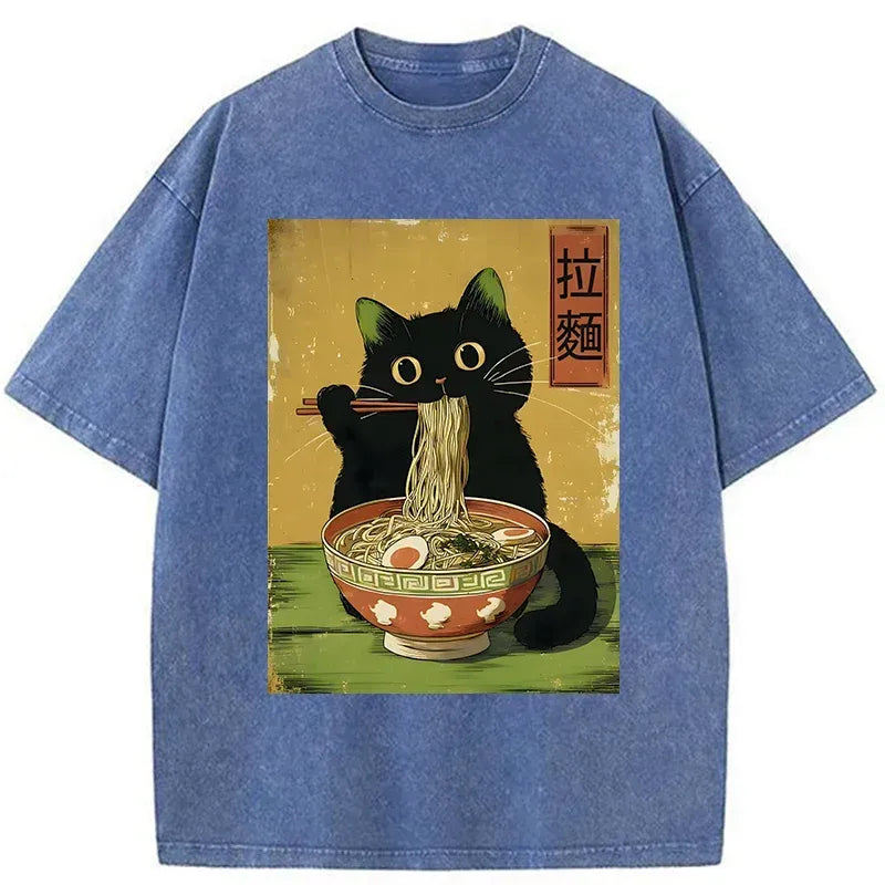 Kyoto-Lion Cat Ramen Shirt Gift Idea
