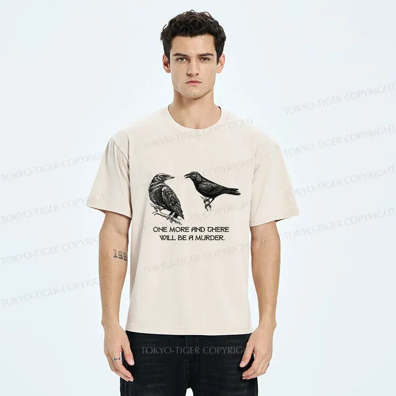 Ukiyo-e crow design t-shirt best seller