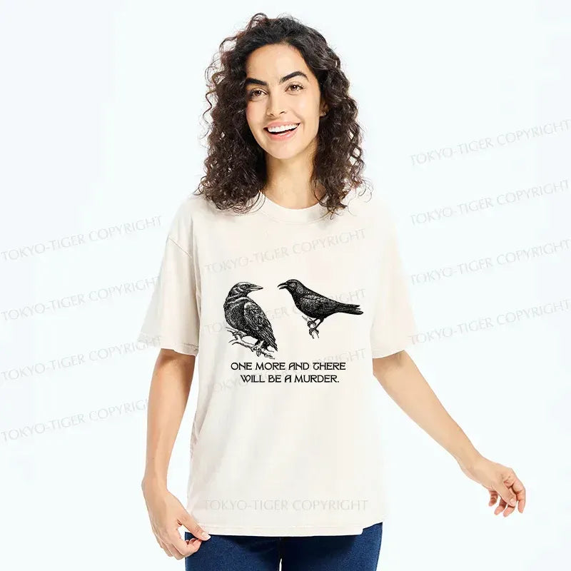 Ukiyo-e crow design t-shirt best seller