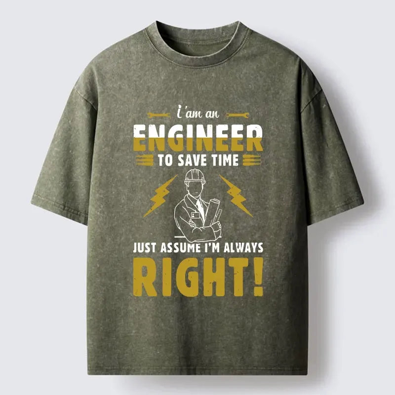 Kyoto-Lion Confident Engineer Washed T-Shirt