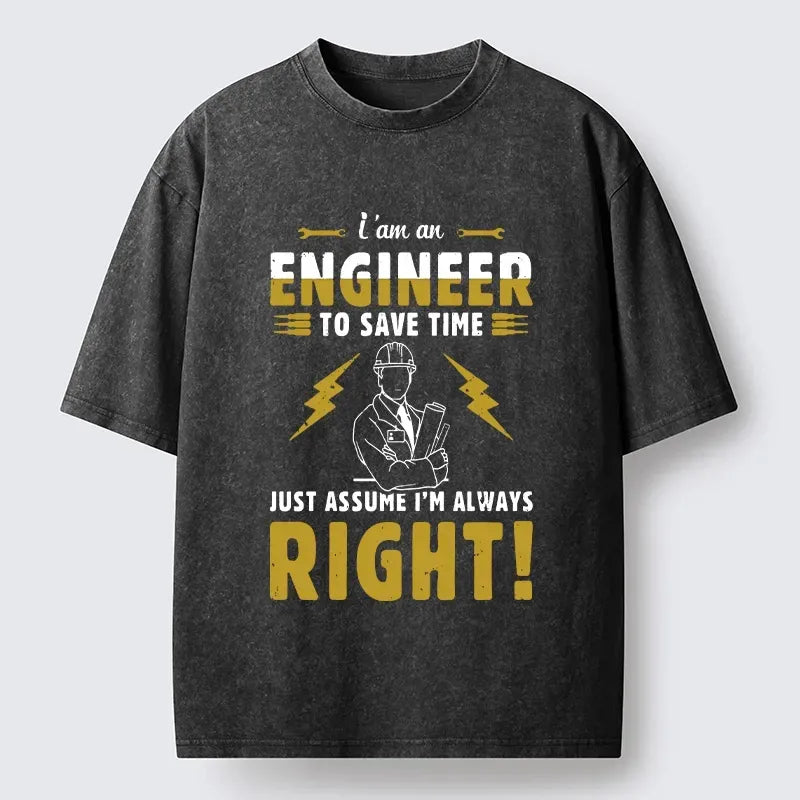 Kyoto-Lion Confident Engineer Washed T-Shirt