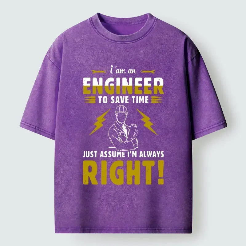 Kyoto-Lion Confident Engineer Washed T-Shirt