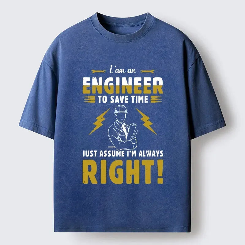 Kyoto-Lion Confident Engineer Washed T-Shirt