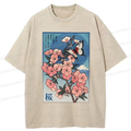 Japanese ukiyoe cherry blossom t-shirt trending