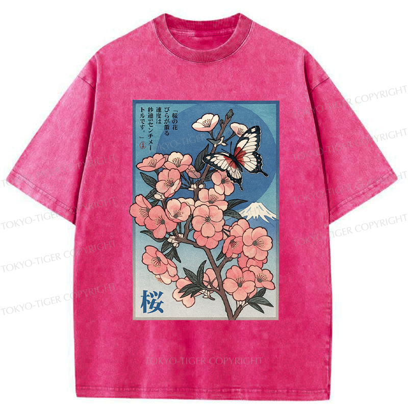 Japanese ukiyoe cherry blossom t-shirt trending