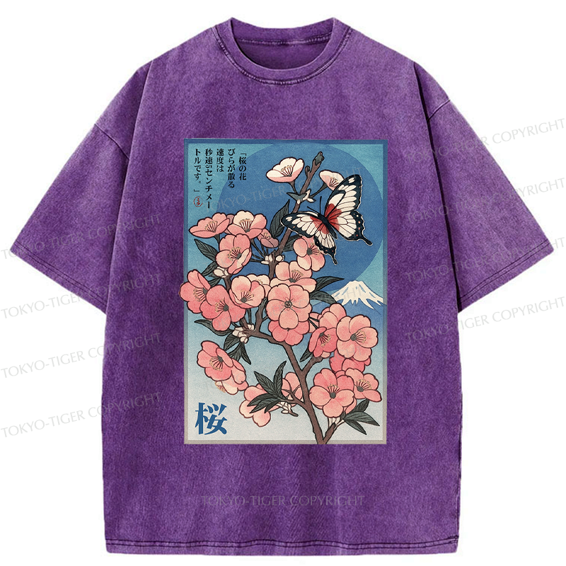 Japanese ukiyoe cherry blossom t-shirt trending