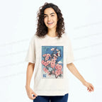 Kyoto lion ukiyoe t-shirt for daily wear