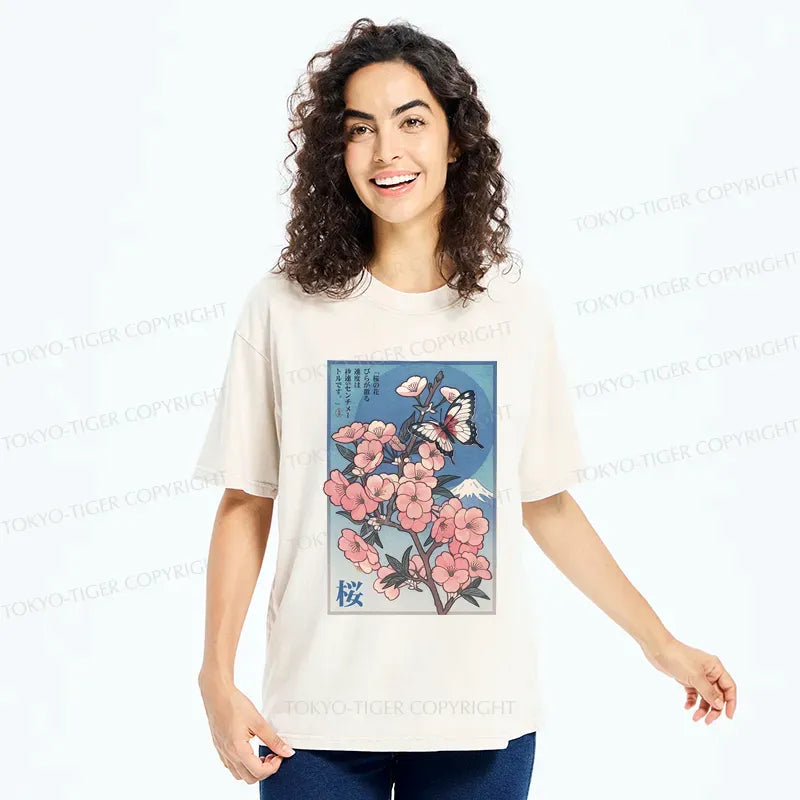 Kyoto lion ukiyoe t-shirt for daily wear