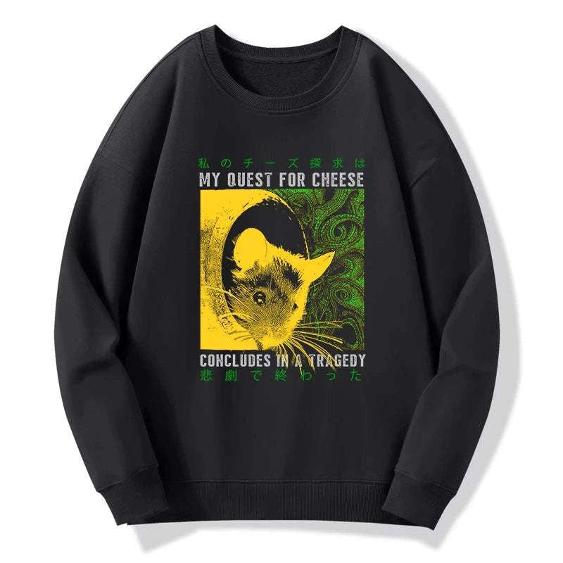 Kyoto-Lion Mouse Has A Passion For Cheese Sweatshirt
