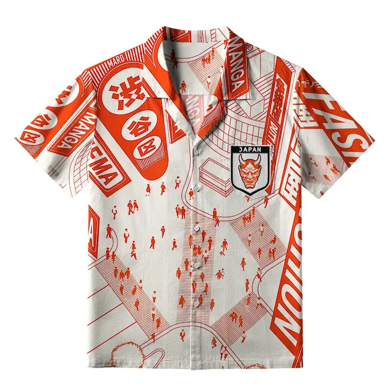 Japanese Aloha shirt for beach vacation