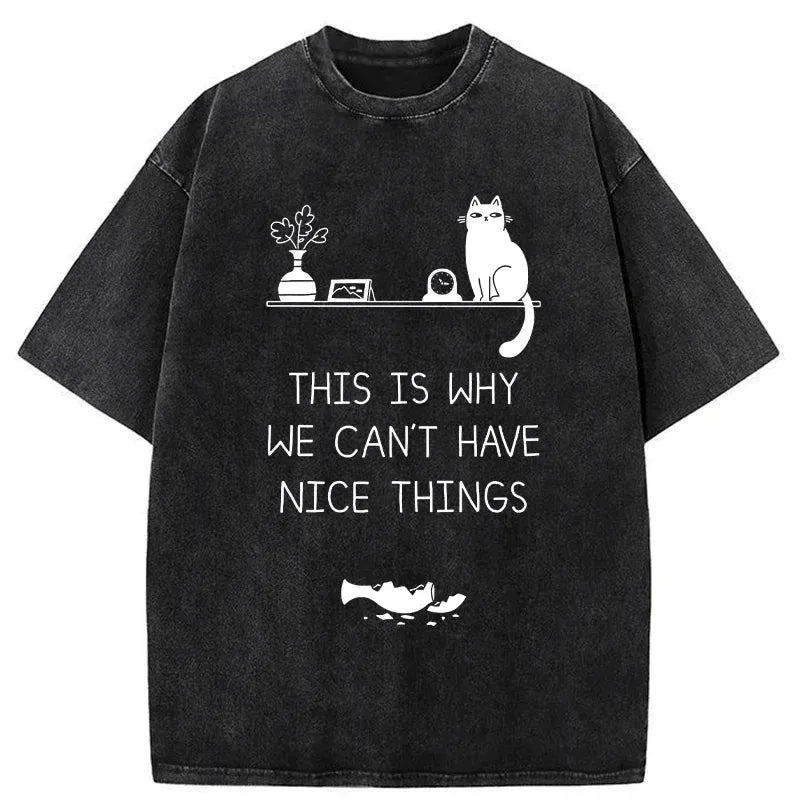 Trendy Japanese Cat T-Shirt for Streetwear