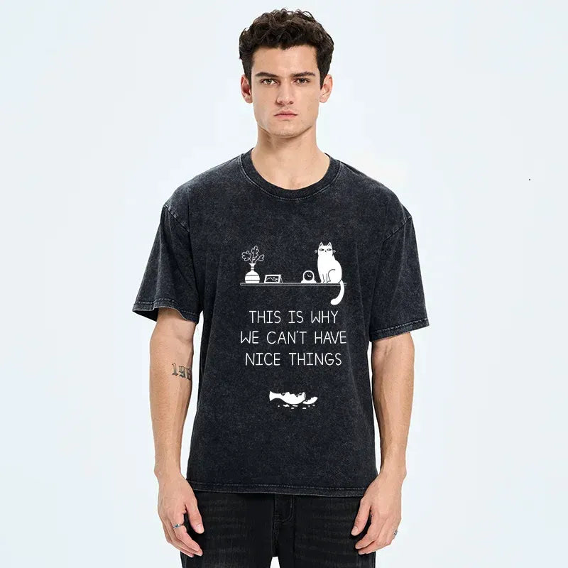 Unisex Cotton Cat T-Shirt with Free Shipping