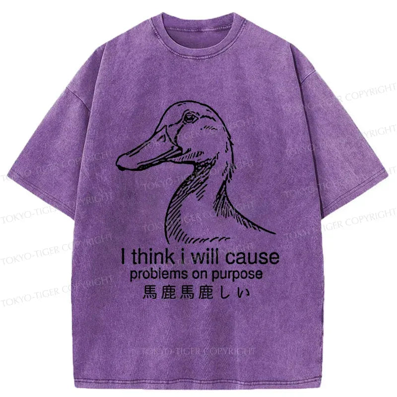 Japanese vintage wash t-shirt for daily wear