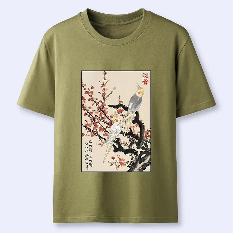 Kyoto lion blossom shirt free shipping