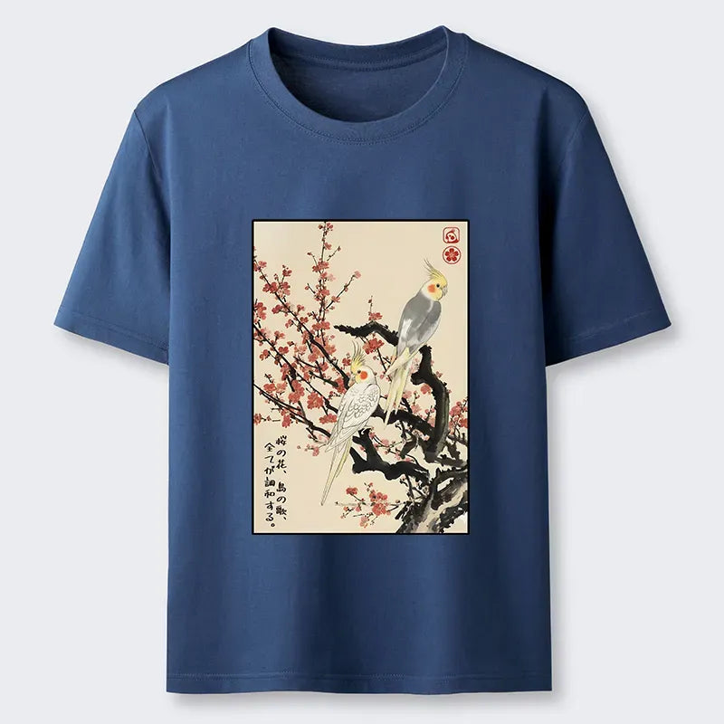 Kyoto lion blossom shirt free shipping
