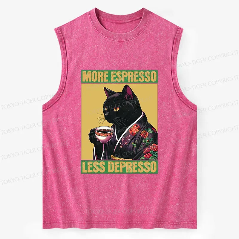 Kyoto-Lion Up Caffeine Down Depression Washed Tank