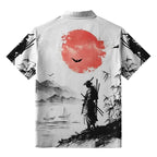 Kyoto-Lion Samurai At Sunset Button-up Shirt