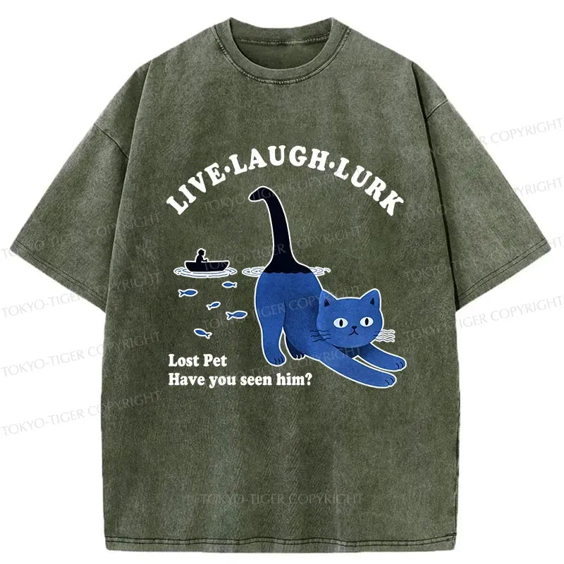 Kyoto-Lion Have You Seen My Pet Washed T-Shirt