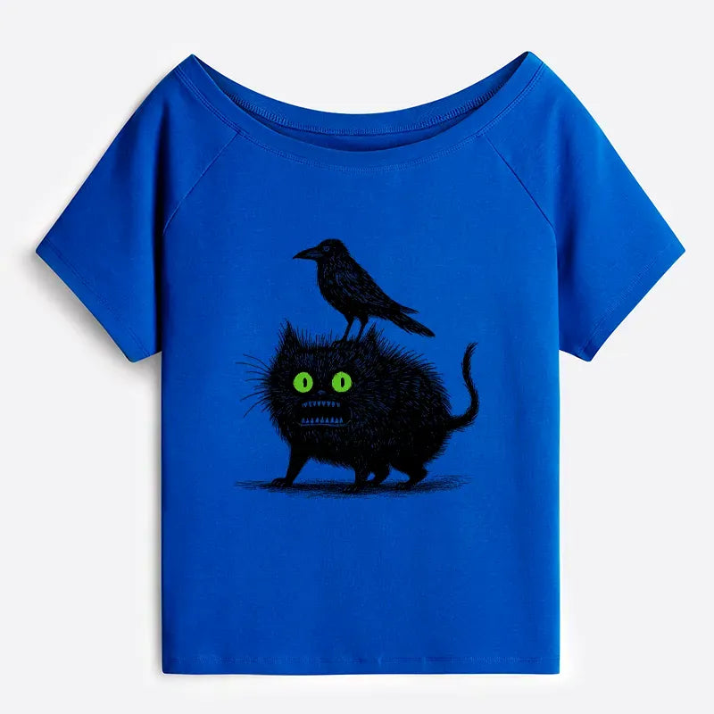 Kyoto Lion Crow Tee for Streetwear