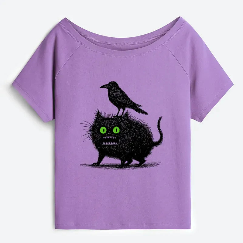 Kyoto Lion Crow Tee for Streetwear