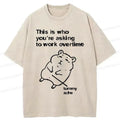 Kyoto-Lion Overworked Hamster Washed T-Shirt