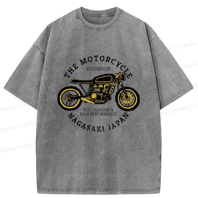 Kyoto-Lion Vintage Japanese Motorcycle Washed T-Shirt