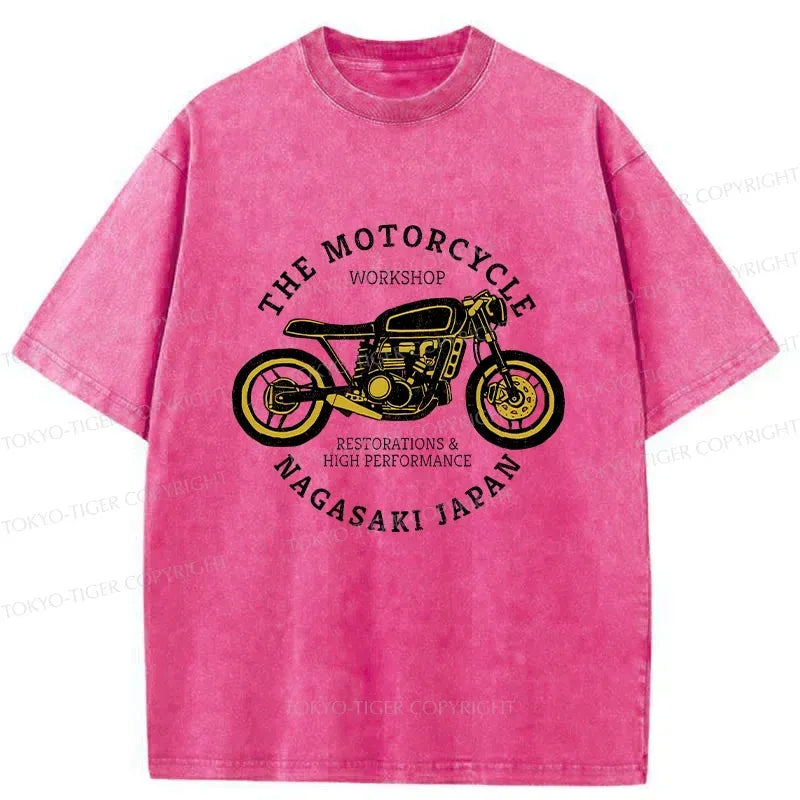 Kyoto-Lion Vintage Japanese Motorcycle Washed T-Shirt