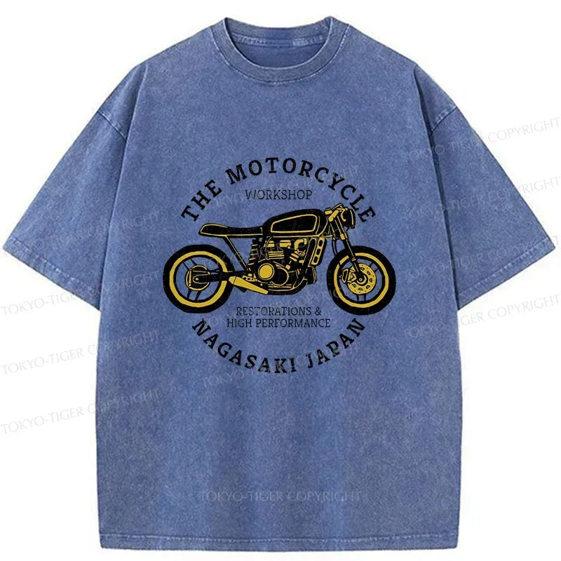 Kyoto-Lion Vintage Japanese Motorcycle Washed T-Shirt