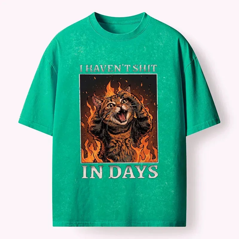 Japanese Vintage Washed T-Shirt for Casual Wear