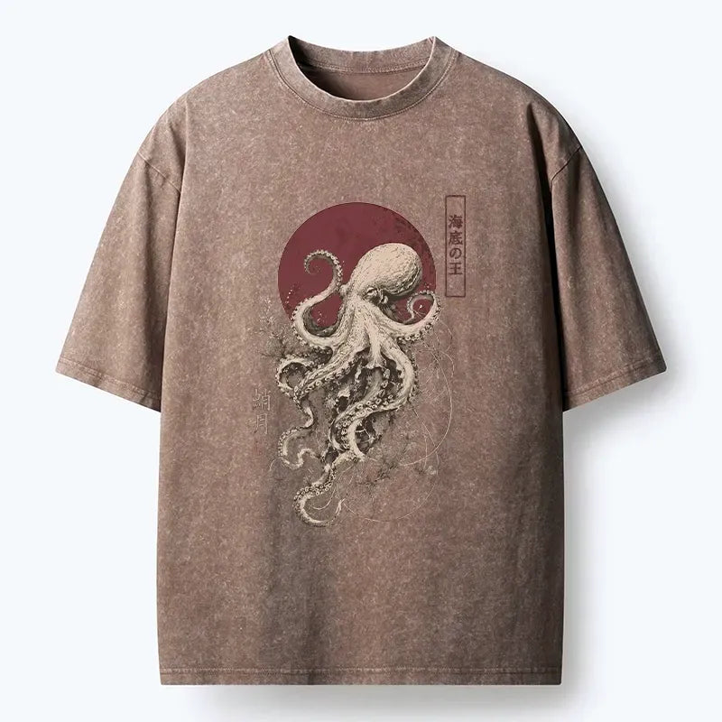 kyoto-lion octopus t-shirt gift for him