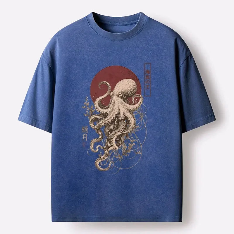 kyoto-lion octopus t-shirt gift for him