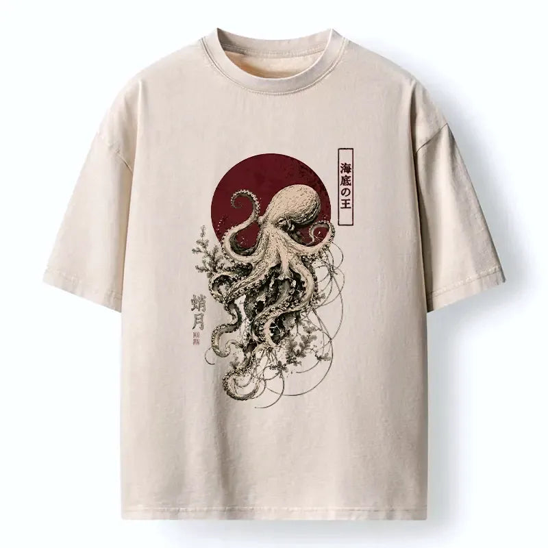 japanese octopus t-shirt for daily wear