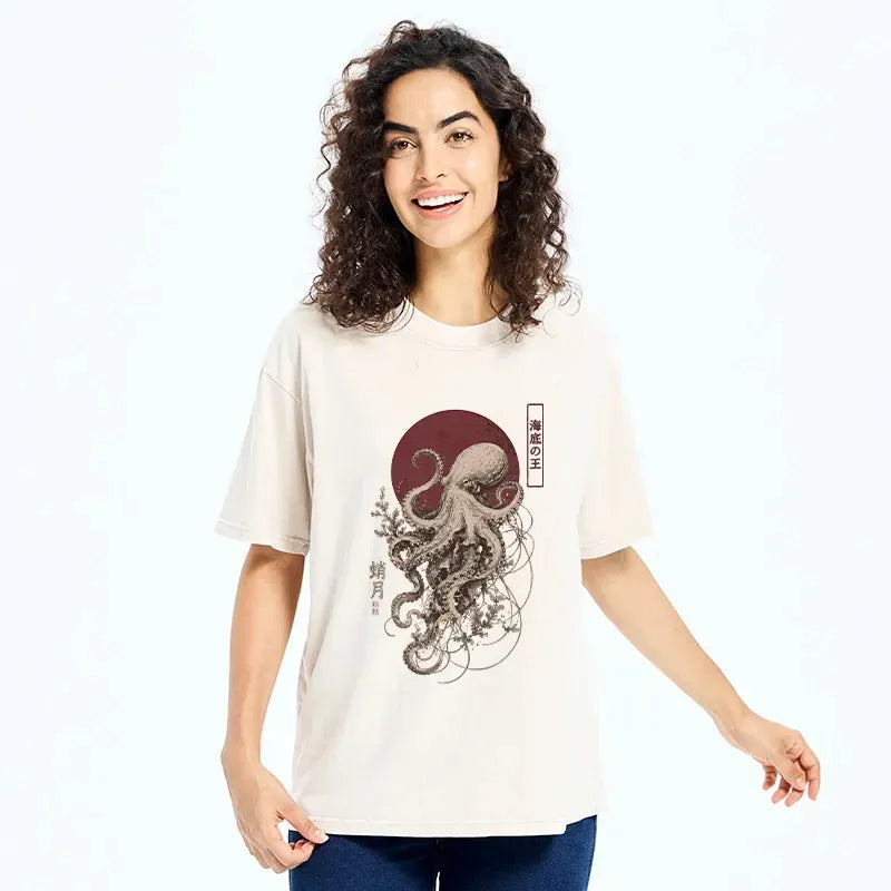kyoto-lion octopus t-shirt gift for him
