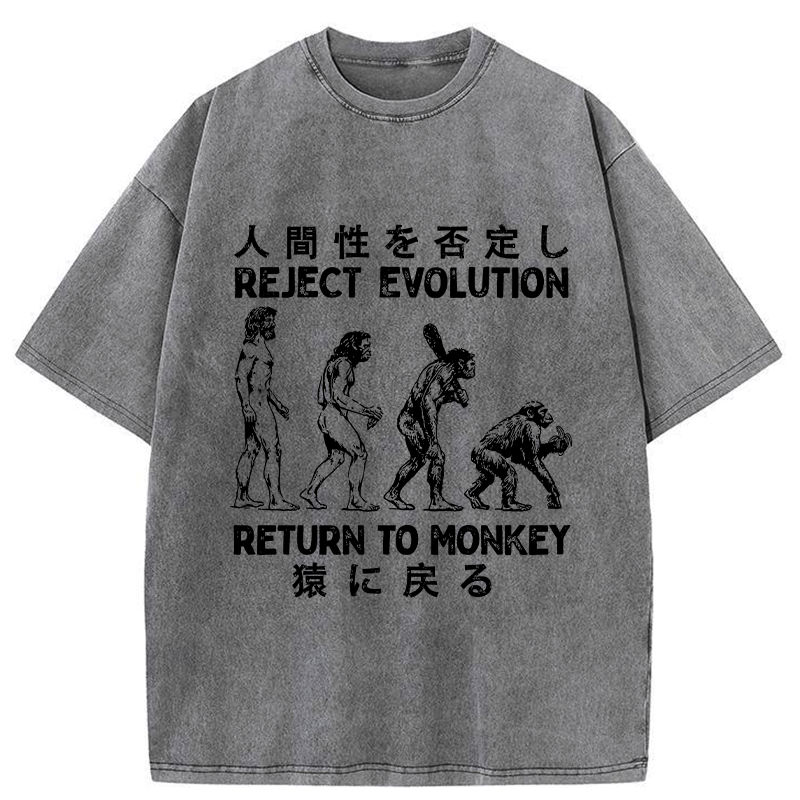 japanese vintage washed t-shirt for streetwear