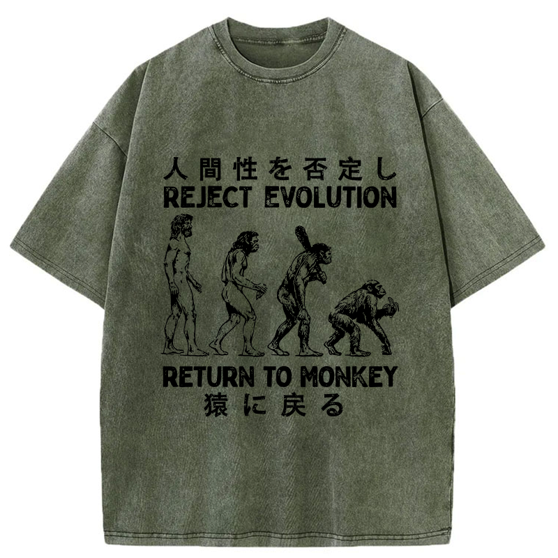 Kyoto-Lion Return To Monkey Washed T-Shirt