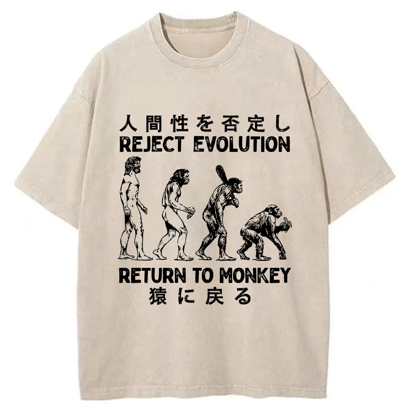 japanese vintage washed t-shirt for streetwear