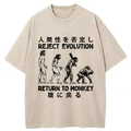 japanese vintage washed t-shirt for streetwear