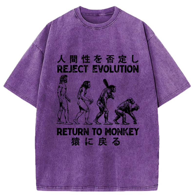 japanese vintage washed t-shirt for streetwear