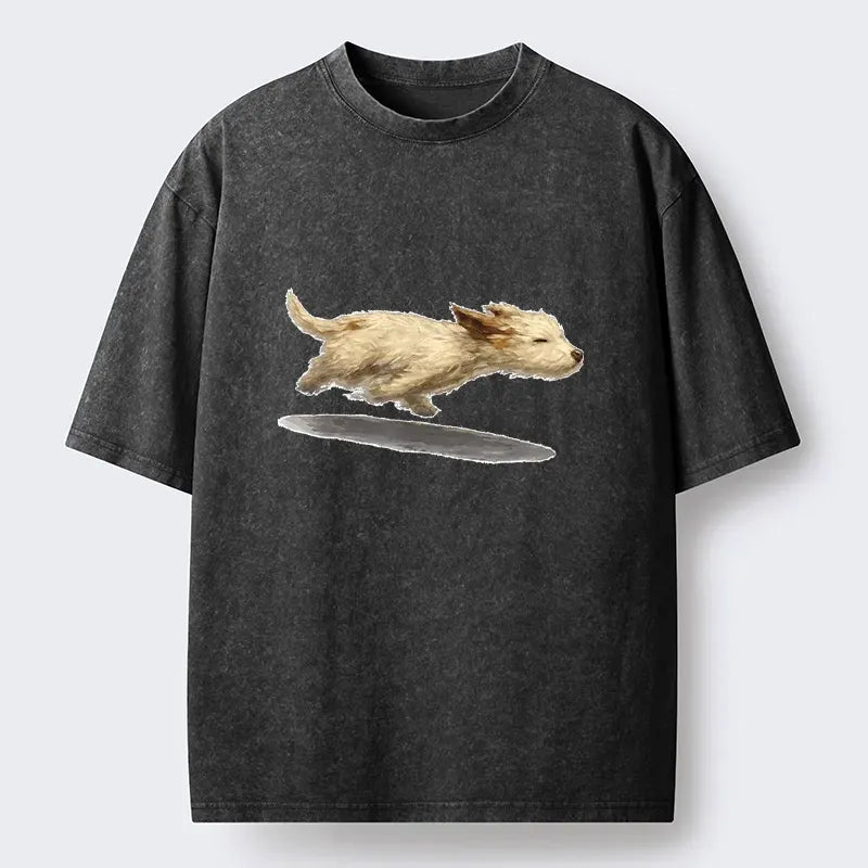 Washed unisex t-shirt for summer travel