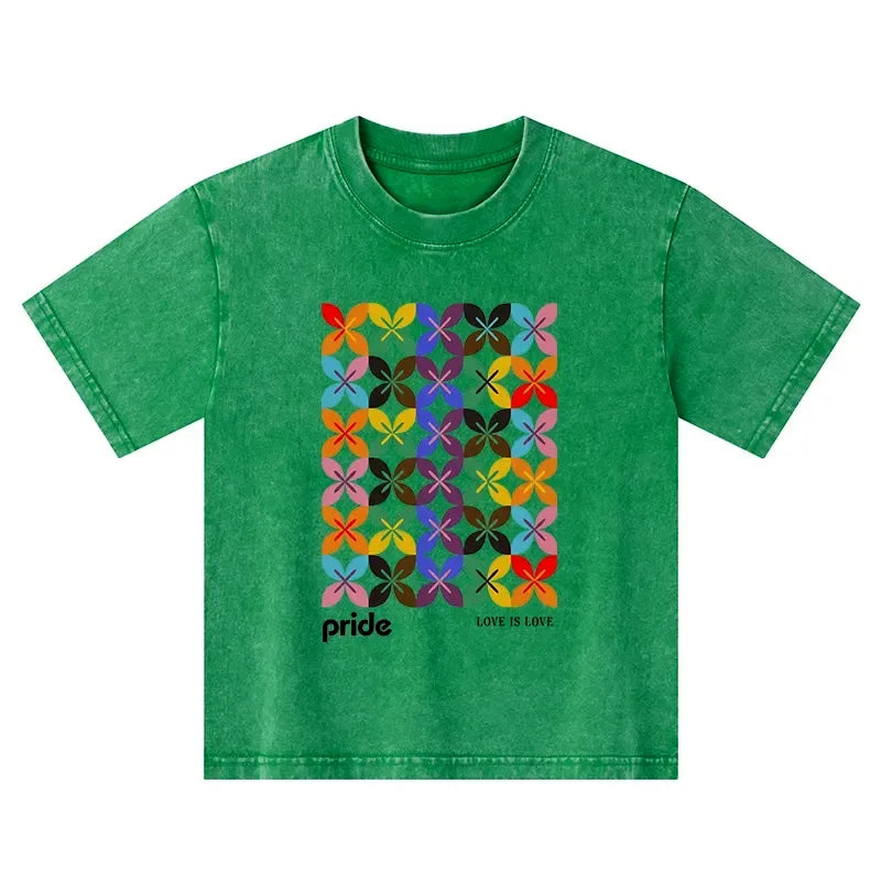 comfortable kids t-shirt with japanese pattern