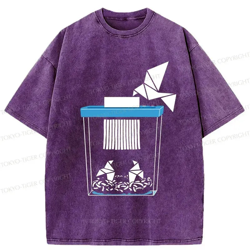 Japanese Vintage Crane T-Shirt Free Shipping