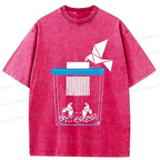 Japanese Vintage Crane T-Shirt Free Shipping