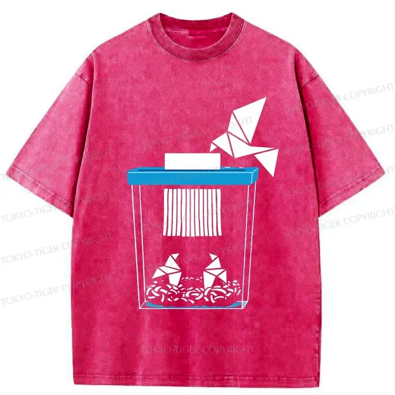 Japanese Vintage Crane T-Shirt Free Shipping