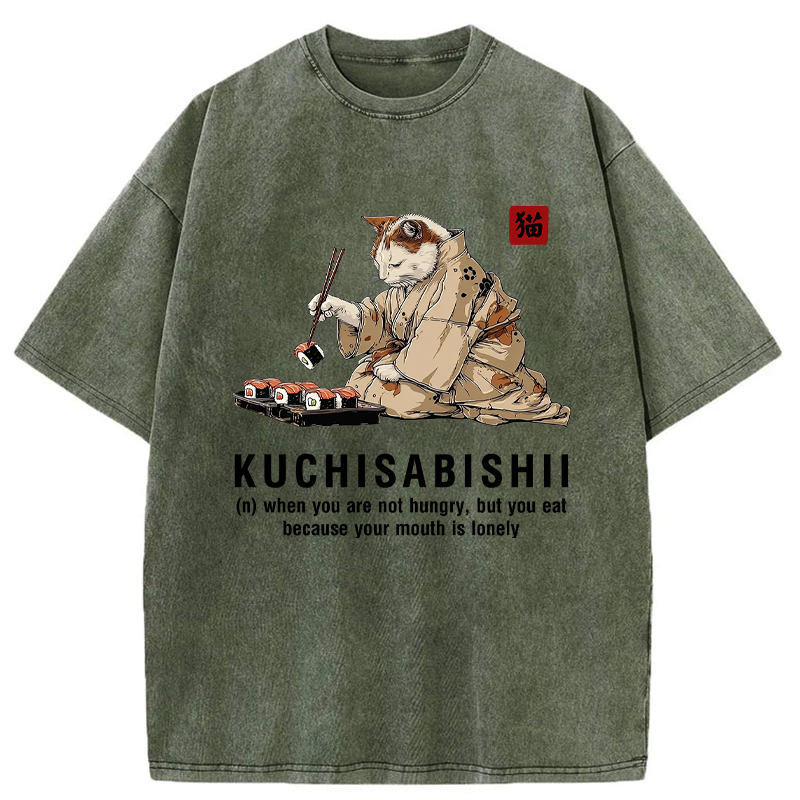 Kyoto-Lion Sushi, Snacks, Repeat Washed T-Shirt