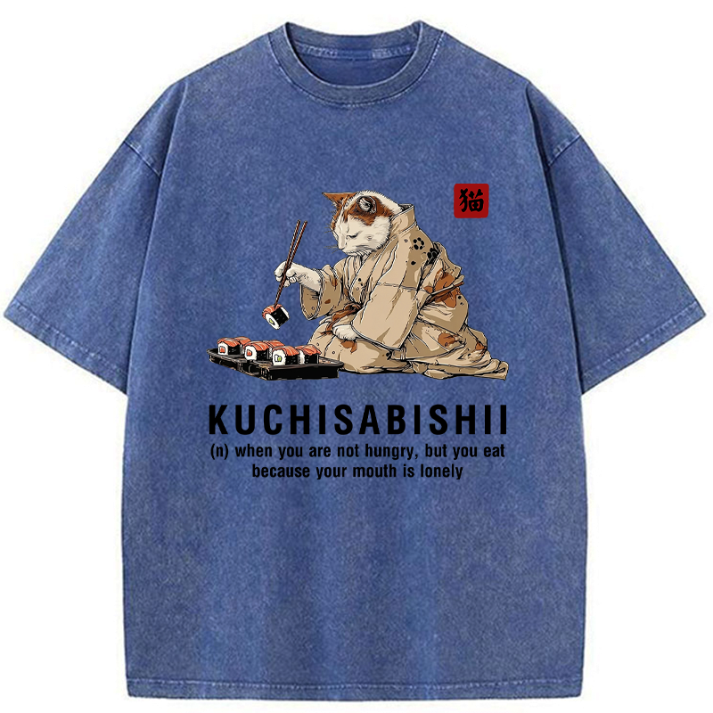 Japanese vintage washed t-shirt for daily wear