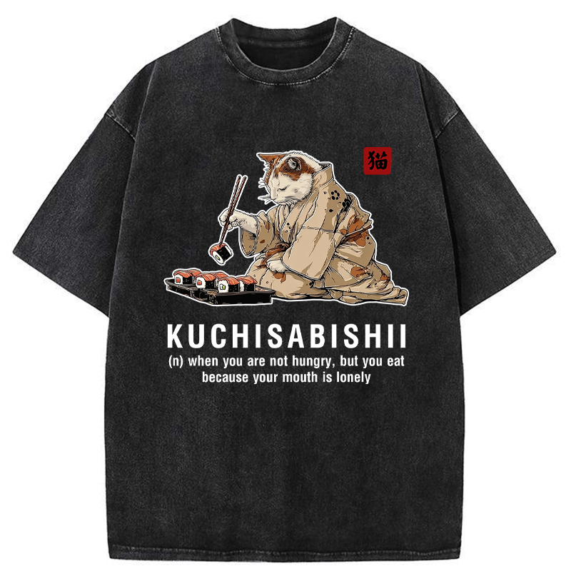 Japanese vintage washed t-shirt for daily wear