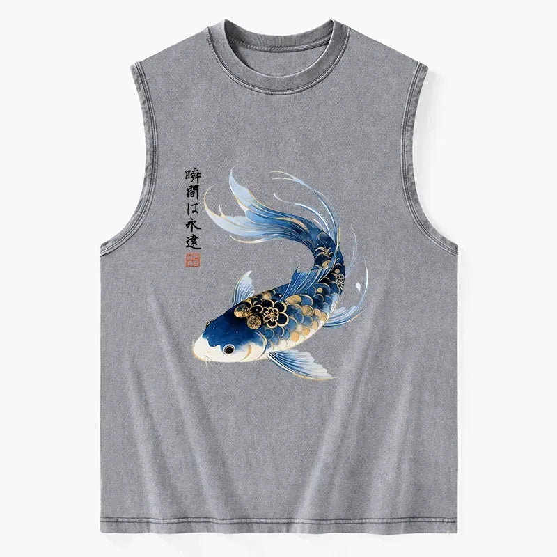 Washed Unisex Cotton Tank for Summer