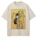 Japanese Washed T-Shirt for Daily Wear